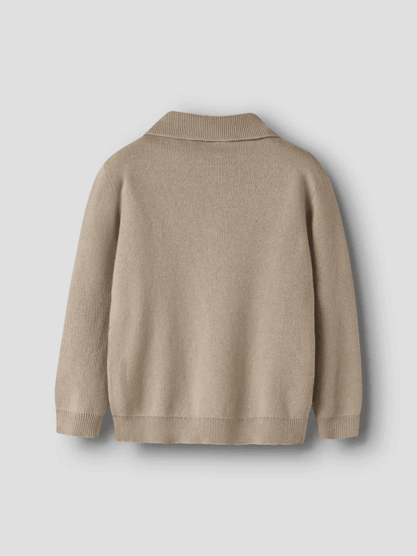 Ronan Knitt Polo - White Pepper