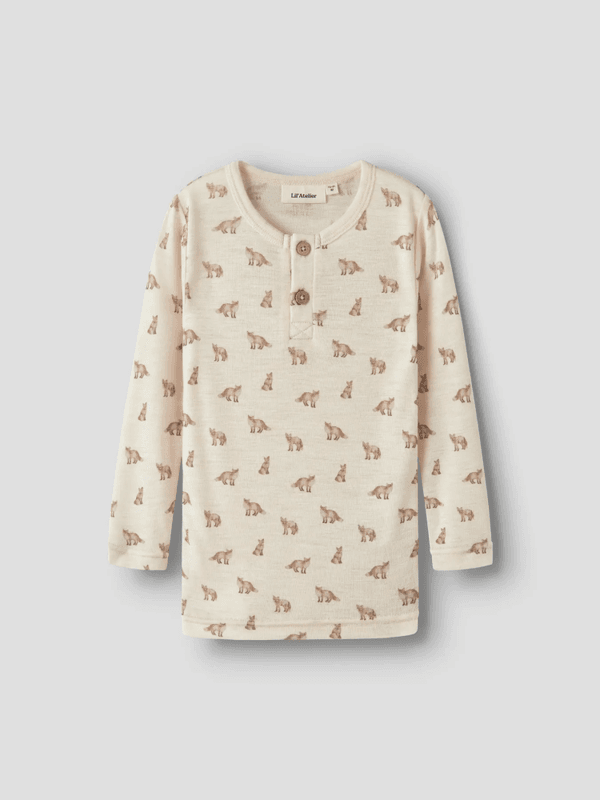 Nalu Wo/Mo Ls Slim Top - Turtledove Fox