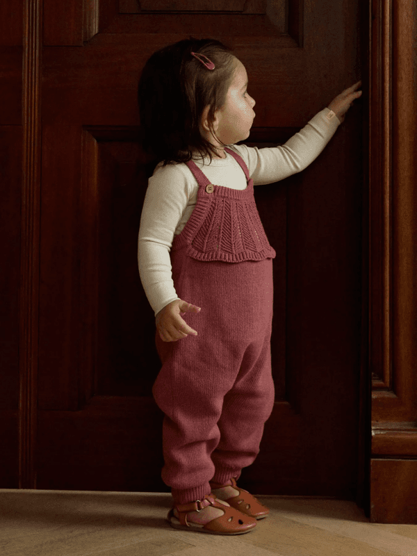 Noda Knit Overall - Withered Rose