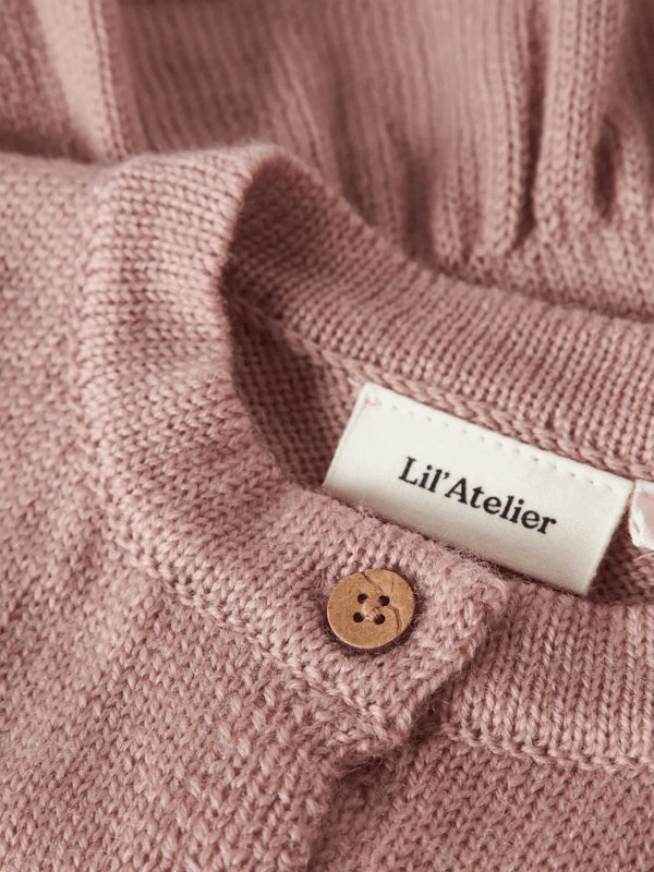 Nomo Nia Wool Ls Knit Cardigan - Fawn