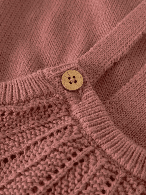 Noda Knit Overall - Withered Rose