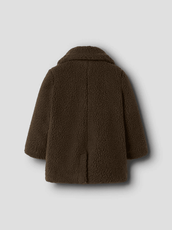 Nalo Loose Long  Jacket - Dark Earth