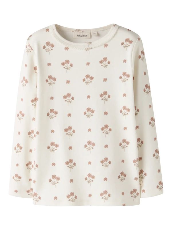 Layo Slim Top - Coconut Milk/Pink | Flower