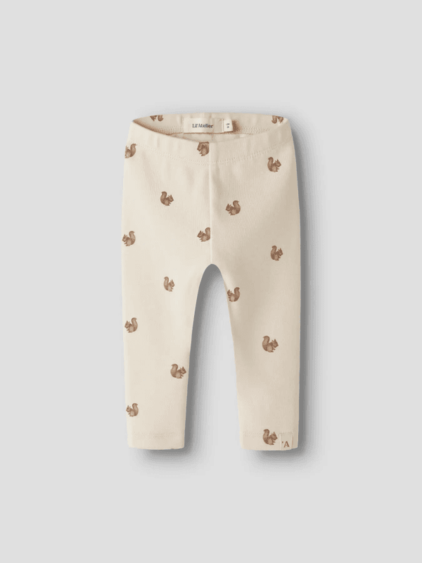 Layo Slim Leggings -  Turtledove Squlrrel | 🐿️