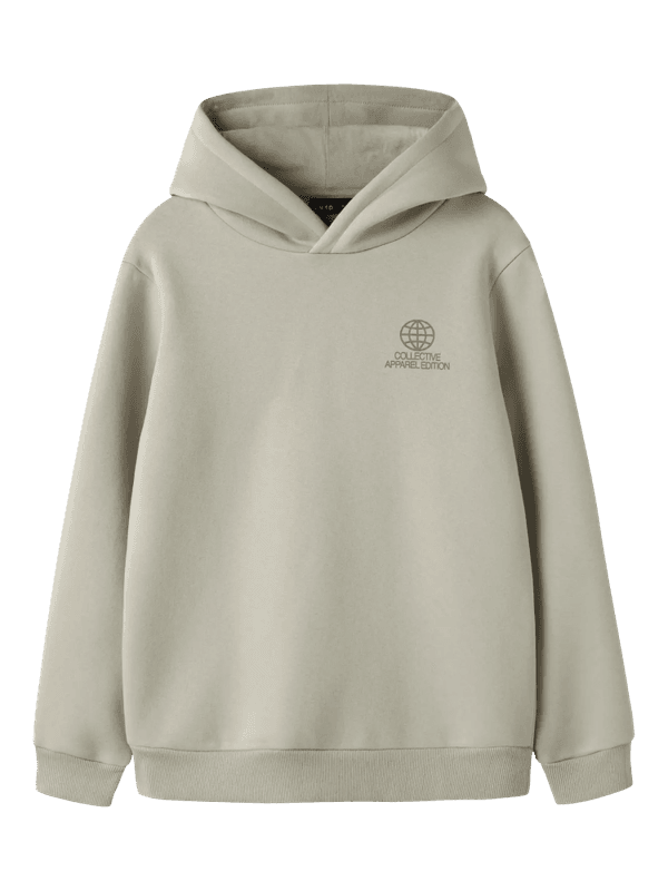 Hamo Ls Loose Sweat W. Hood - Abbey Stone