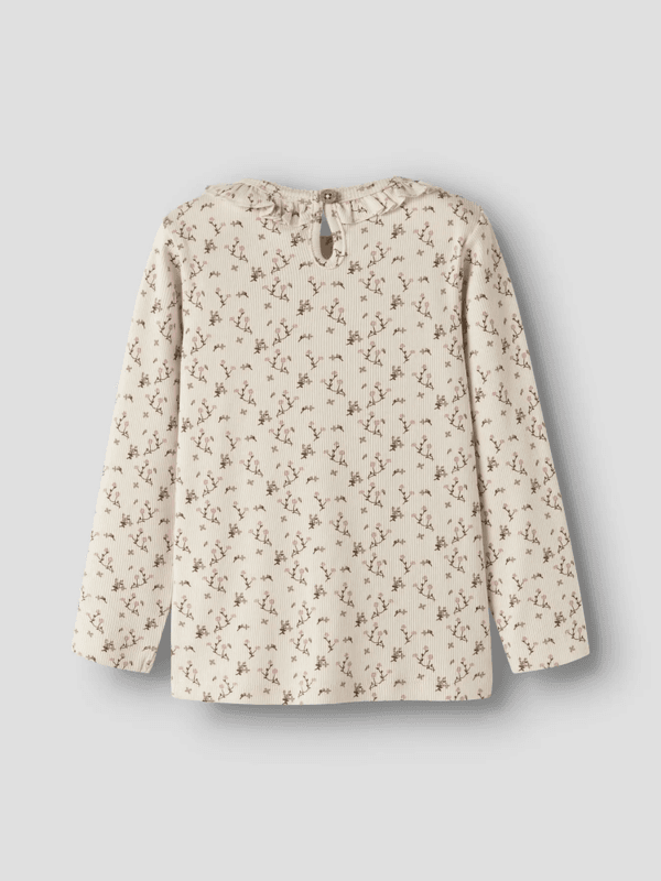 Lago Slim Top -  Turtledove Rose Flower 