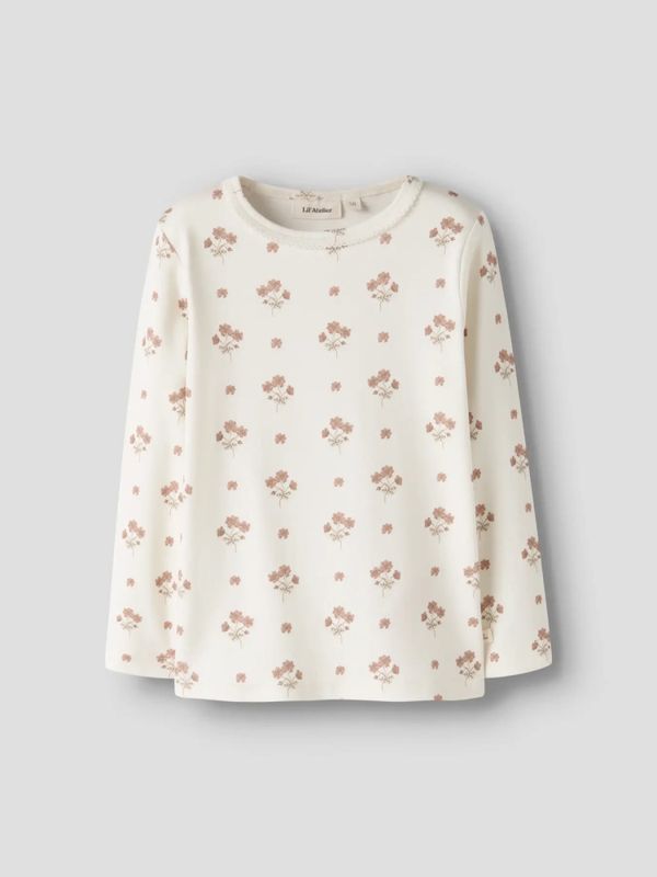 Layo Slim Top - Coconut Milk/Pink | Flower