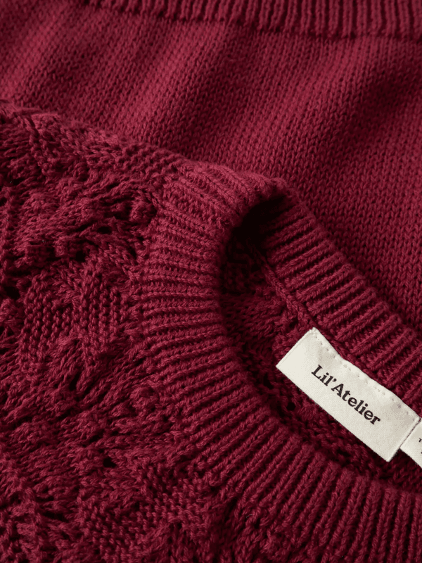 Reva Ls Loose Knit - Biking Red