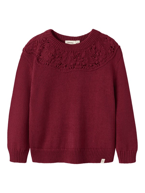 Reva Ls Loose Knit - Biking Red