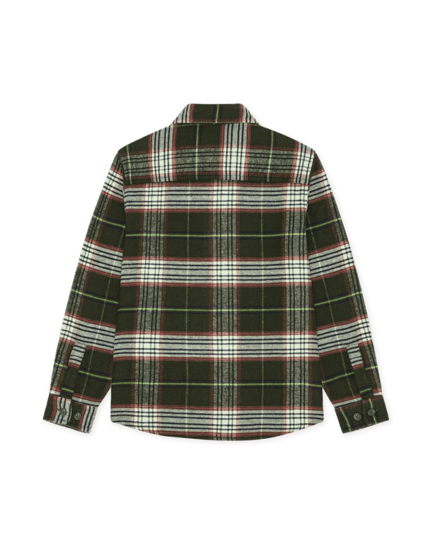 Check Overshirt  - Rosin Green